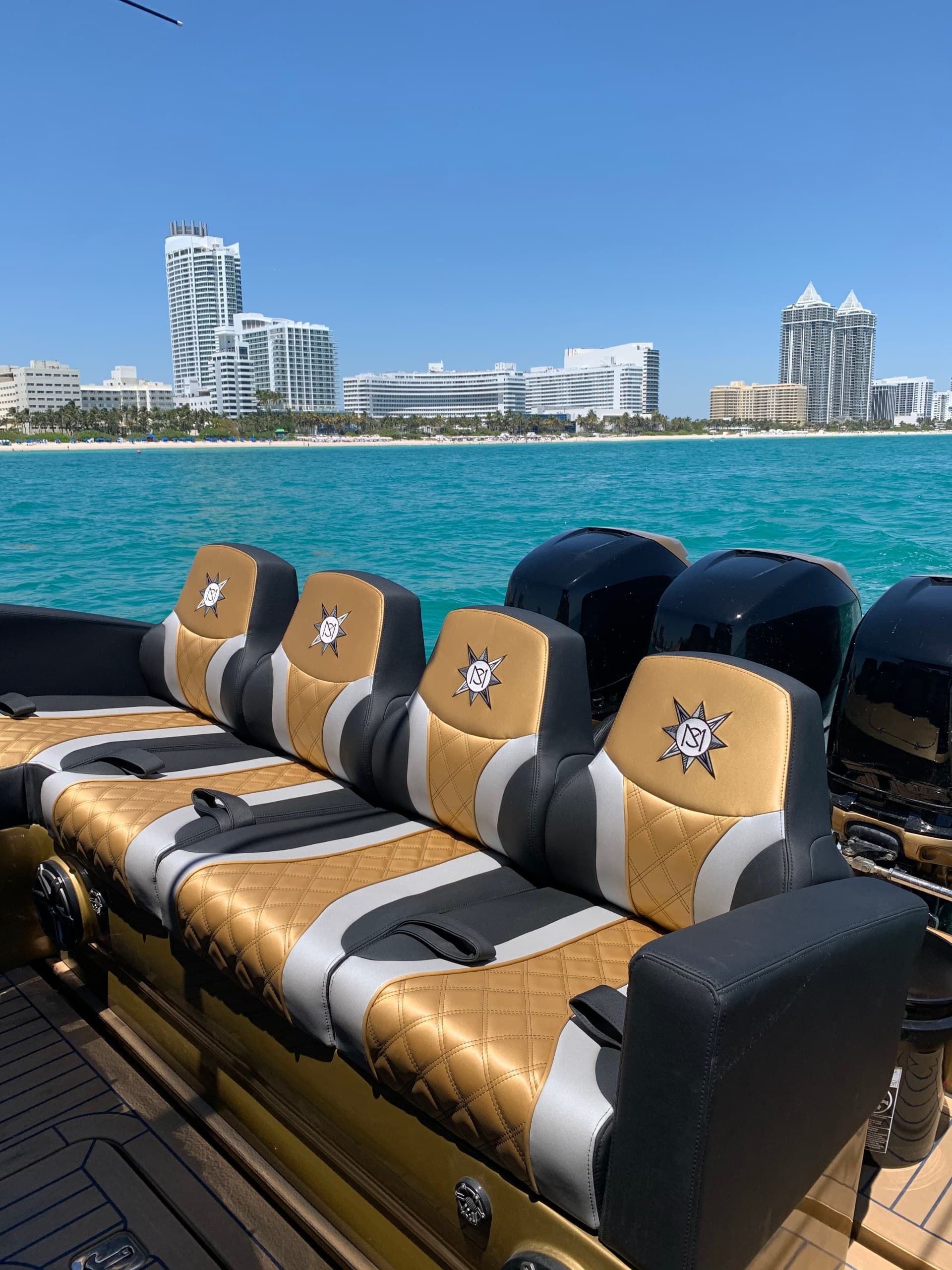 43ft Black & Gold Ultra Luxury Yacht Charter — photo 11